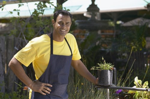 Seasonal lawn mowing service for De Beauvoir Town homes